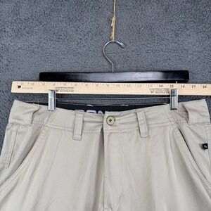 Roark Revival Mens Khaki Tan Cargo Hiking Shorts Size 32 Trail Utility Techwear